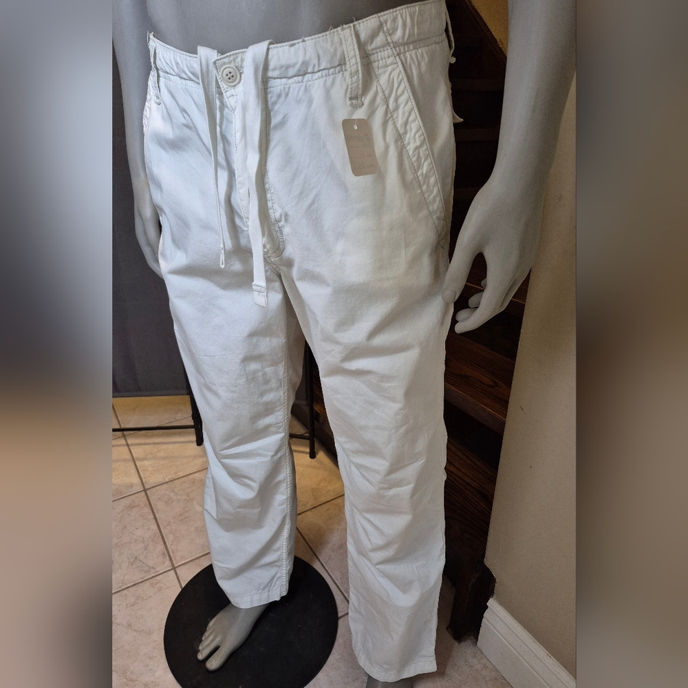 Express White Drawstring Pants
